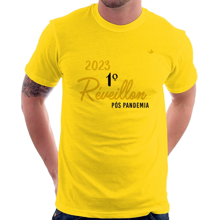 Camiseta 2023 1º Réveillon Pós Pandemia - Amarela