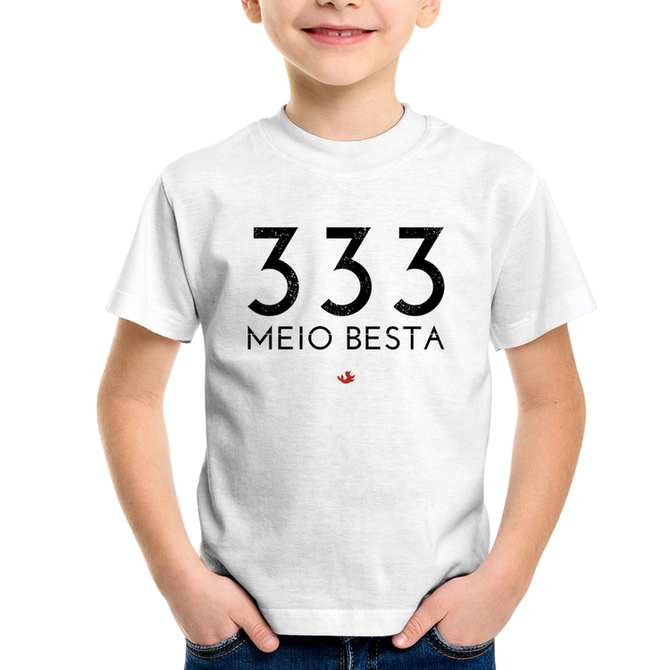 Camiseta Infantil 333 Meio Besta