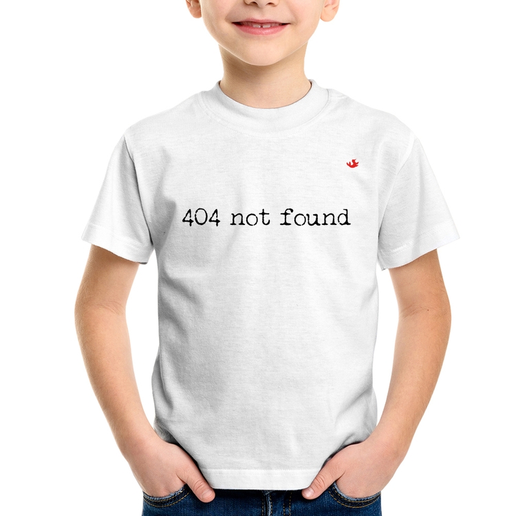 Camiseta Infantil 404 not found