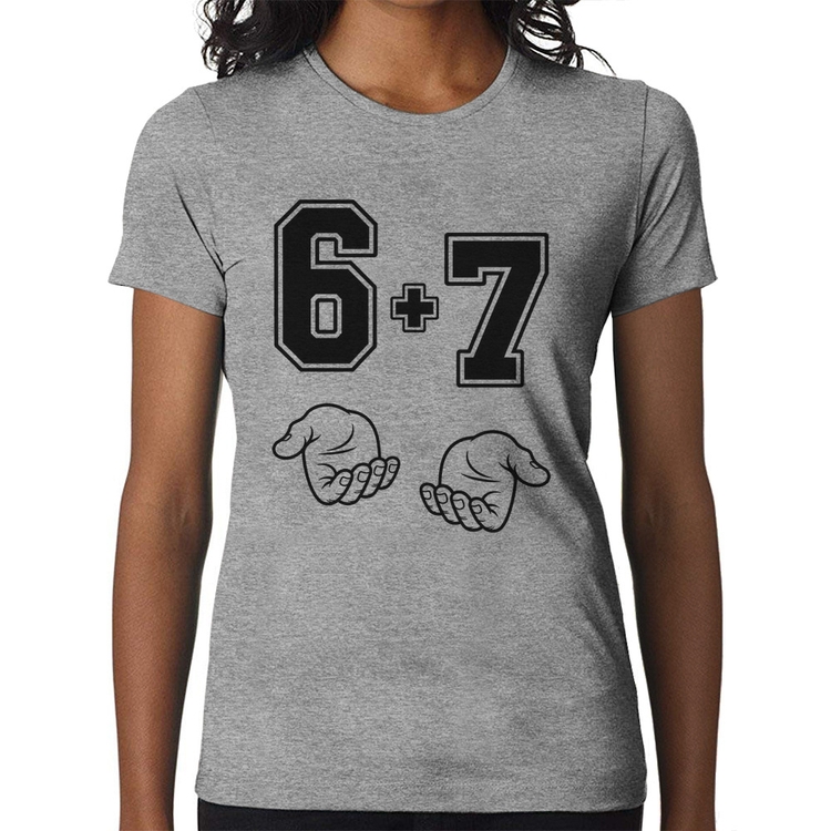 Baby Look 6 + 7 Six Seven PT 13 - Cinza
