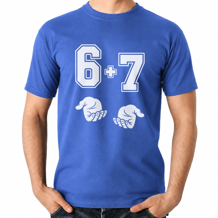 Camiseta Algodão 6 + 7 Six Seven PT 13 - Azul Royal