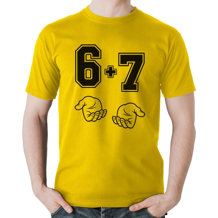 Camiseta Algodão 6 + 7 Six Seven PT 13 - Amarela