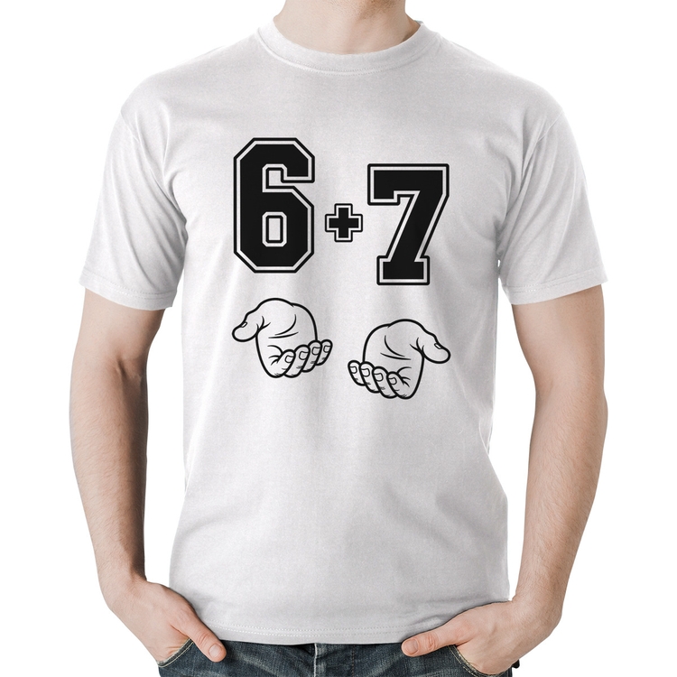 Camiseta Algodão 6 + 7 Six Seven PT 13 - Branca