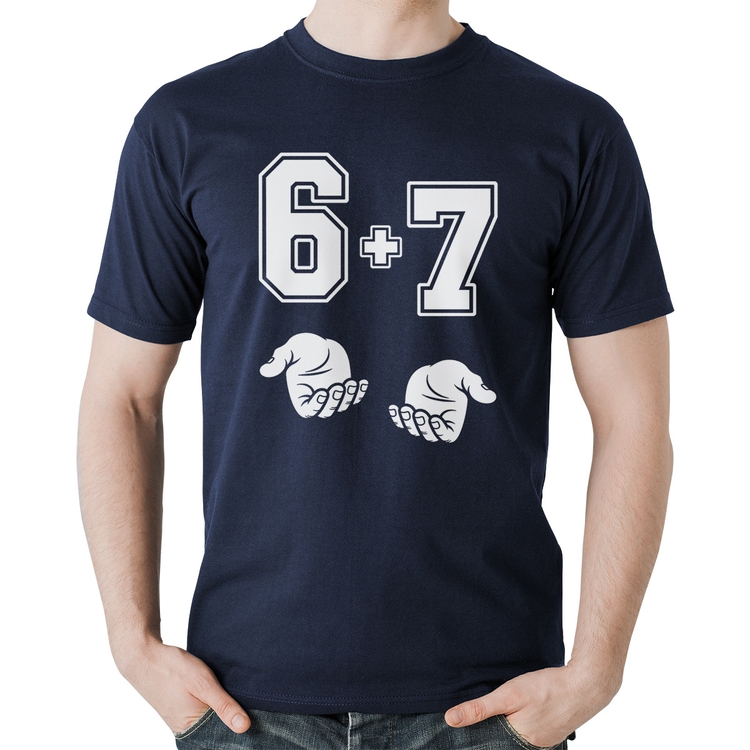 Camiseta Algodão 6 + 7 Six Seven PT 13 - Marinho