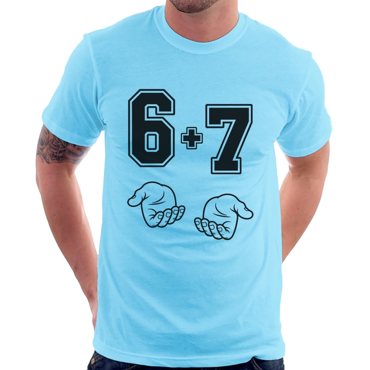 Camiseta 6 + 7 Six Seven PT 13 - Azul Bebê