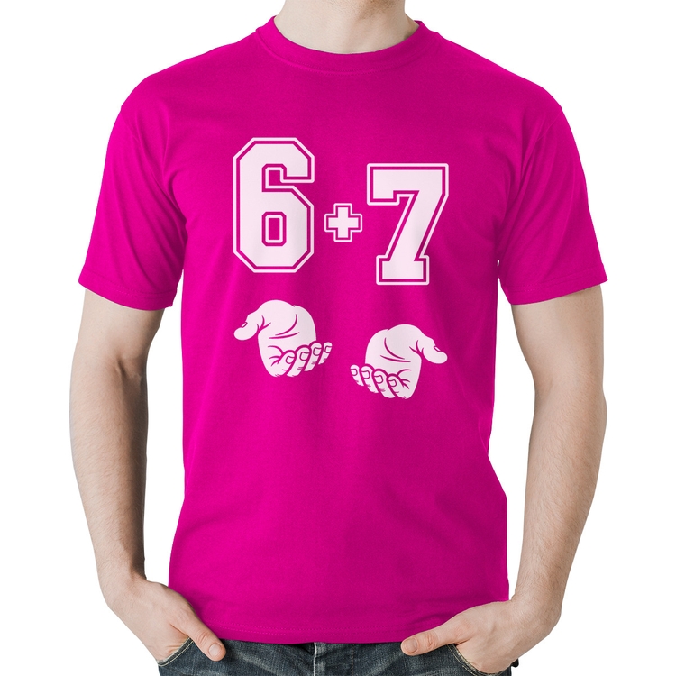Camiseta Algodão 6 + 7 Six Seven PT 13 - Rosa