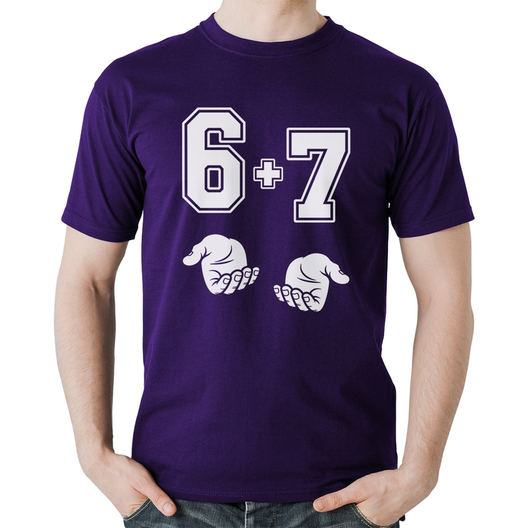 Camiseta Algodão 6 + 7 Six Seven PT 13 - Roxa