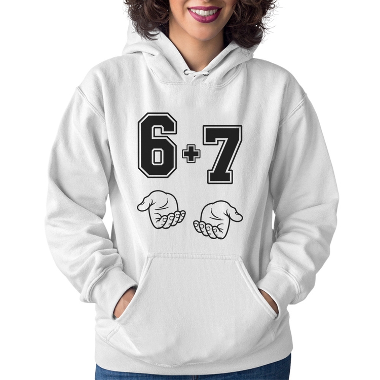 Moletom Feminino 6 + 7 Six Seven PT 13 - Branco