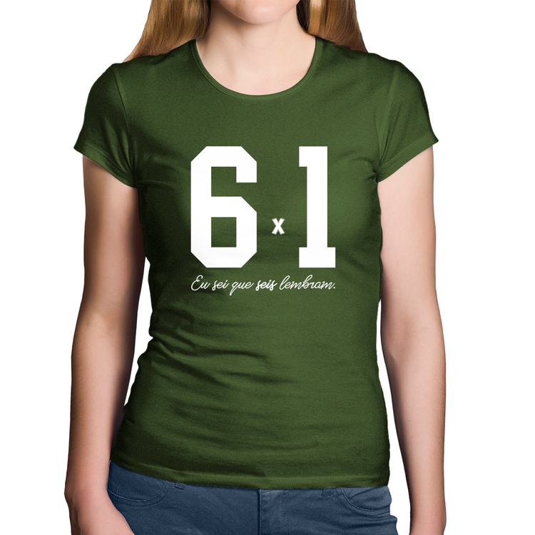 Baby Look Algodão 6x1 - Musgo