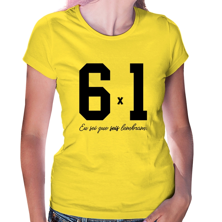 Baby Look 6x1 - Amarela