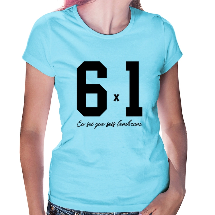 Baby Look 6x1 - Azul Bebê