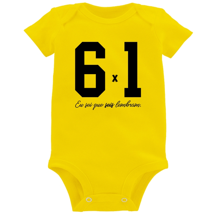 Body Bebê 6x1 - Amarelo