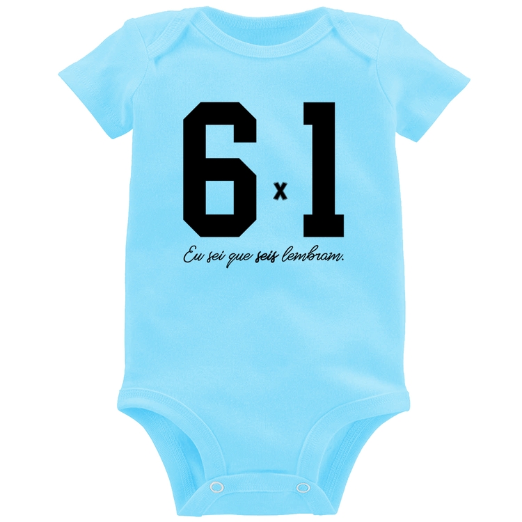 Body Bebê 6x1 - Azul Bebê