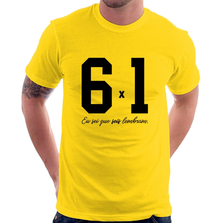 Camiseta 6x1 - Amarela