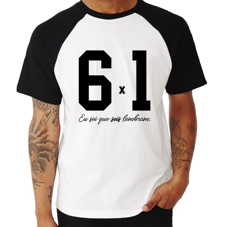 Camiseta Raglan 6x1