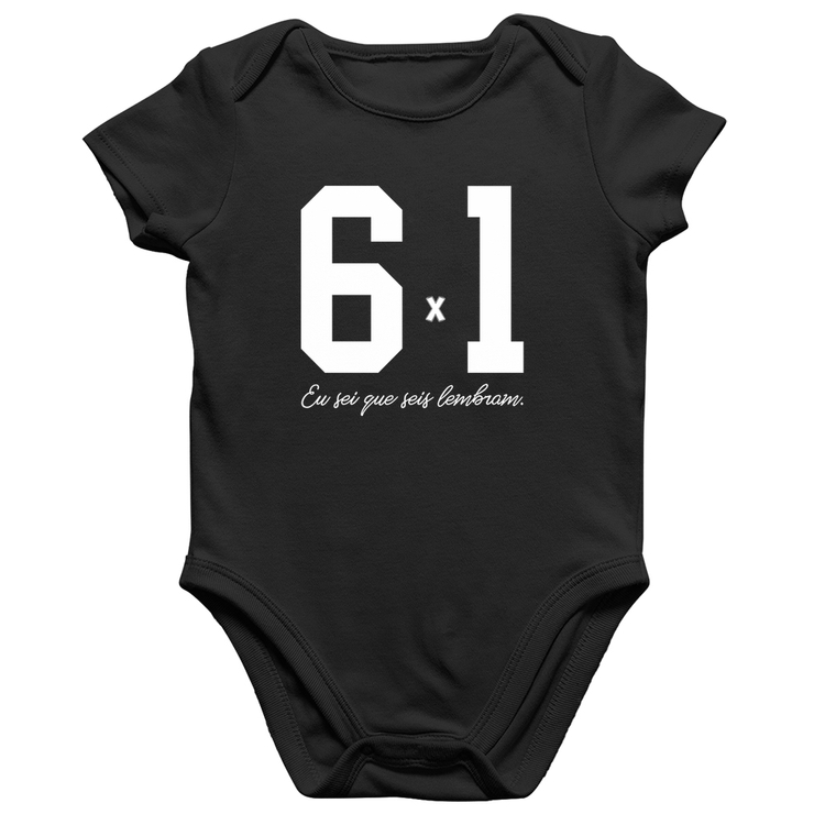 Body Bebê Algodão 6x1 Eu sei que seis lembram
