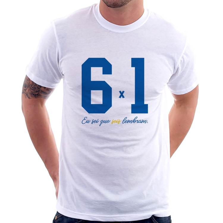 Camiseta 6x1 Eu sei que seis lembram