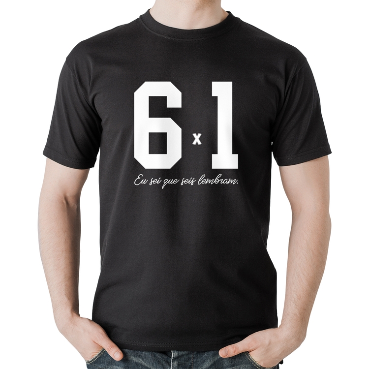Camiseta Algodão 6x1 Eu sei que seis lembram