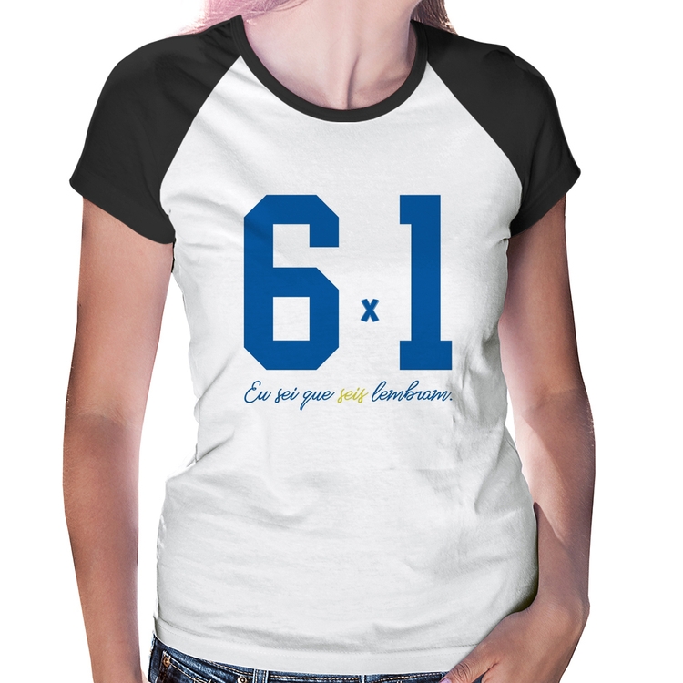 Baby Look Raglan 6x1 Eu sei que seis lembram