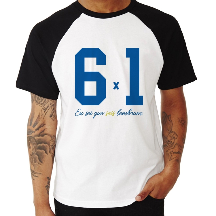 Camiseta Raglan 6x1 Eu sei que seis lembram
