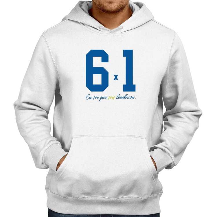 Moletom 6x1 Eu sei que seis lembram - Branco