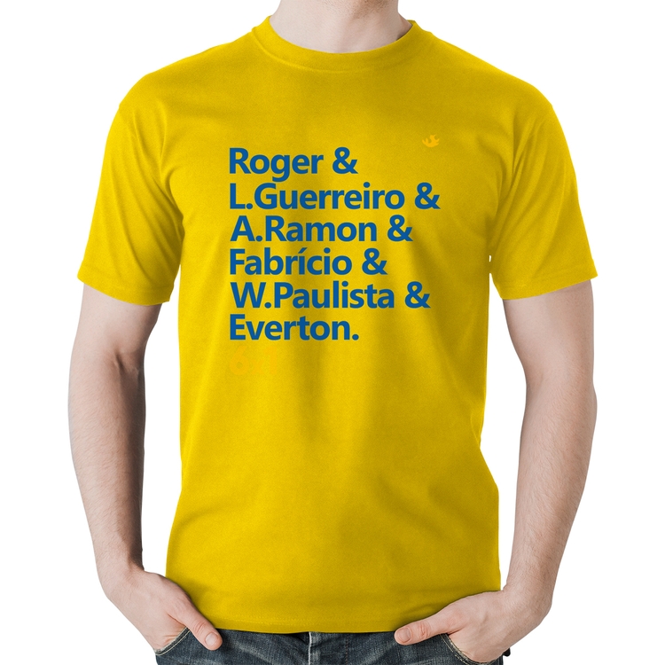 Camiseta Algodão 6x1 Gols - Amarela