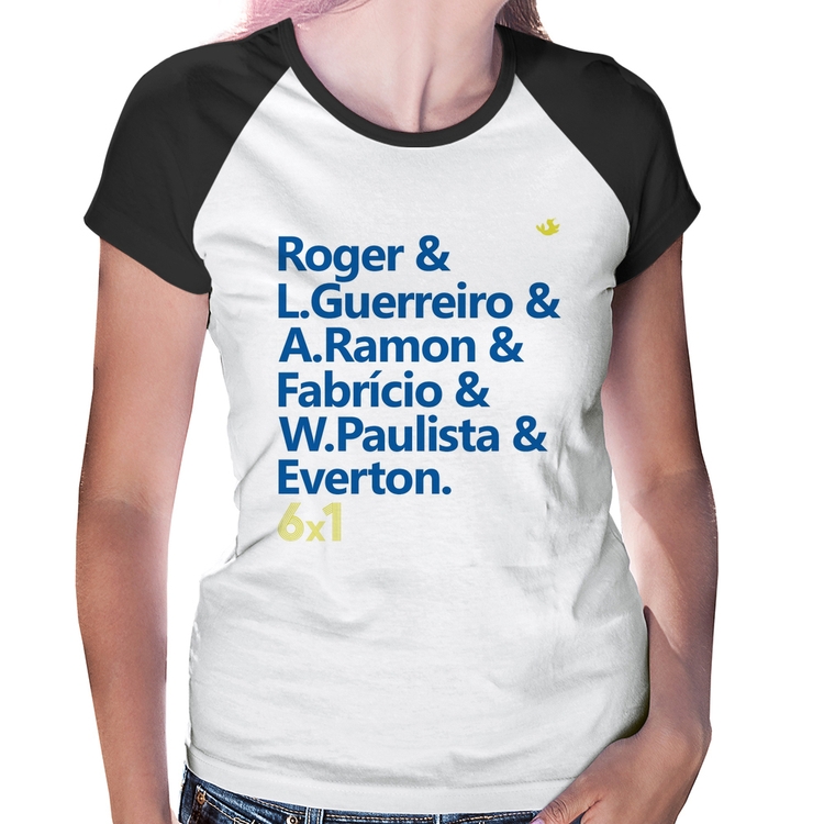 Baby Look Raglan 6x1 Gols
