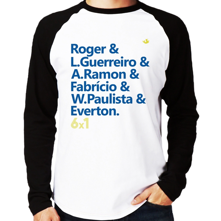 Camiseta Raglan 6x1 Gols Manga Longa