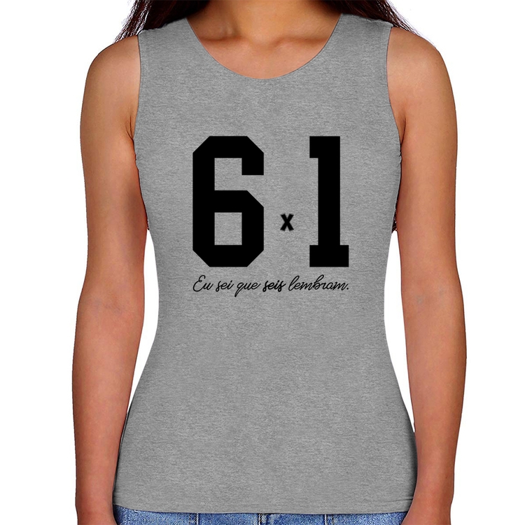 Regata Feminina 6x1 - Cinza