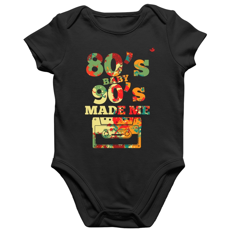Body Bebê Algodão 80's Baby 90's made me