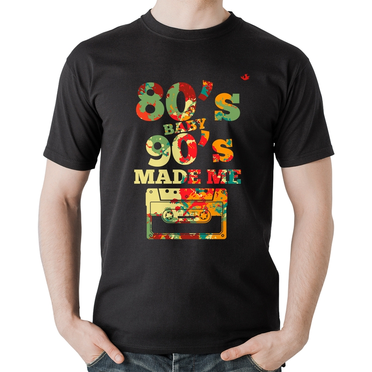 Camiseta Algodão 80's Baby 90's made me