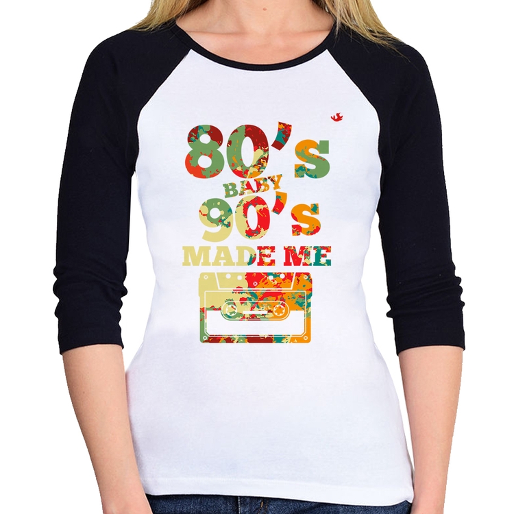Baby Look Raglan 80's Baby 90's made me Manga 3/4