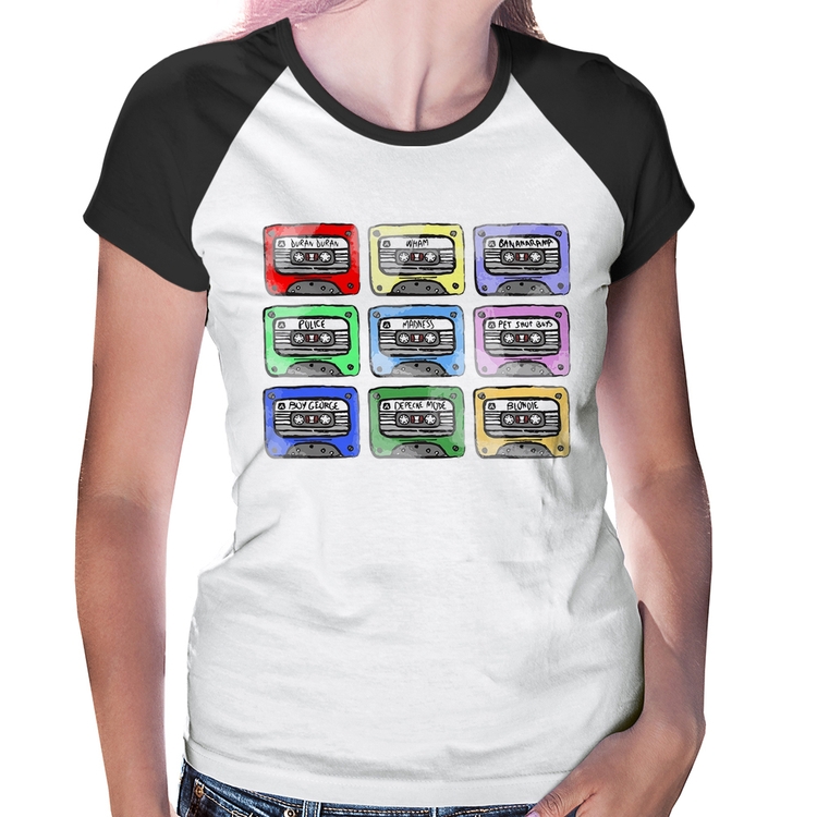 Baby Look Raglan 80's Cassette Tapes