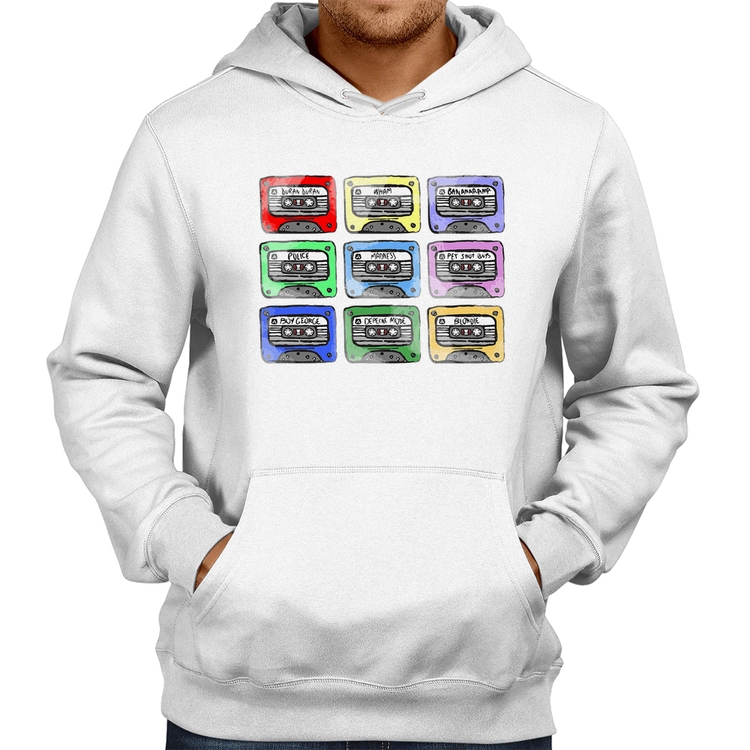 Moletom 80's Cassette Tapes - Branco