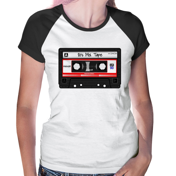 Baby Look Raglan 80's Mix Tape