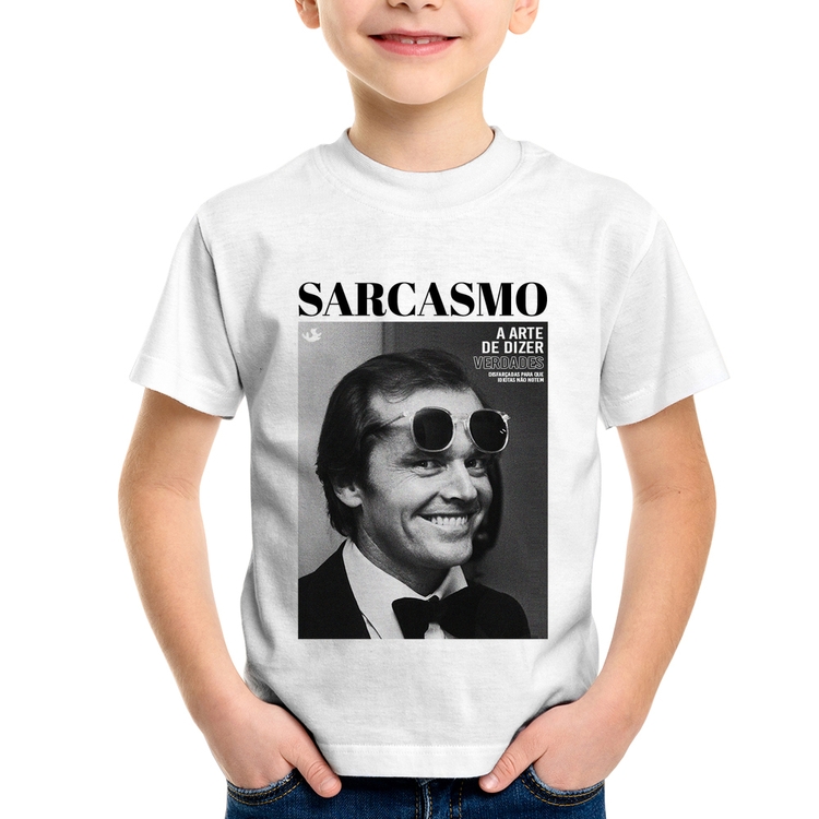 Camiseta Infantil A arte do sarcasmo