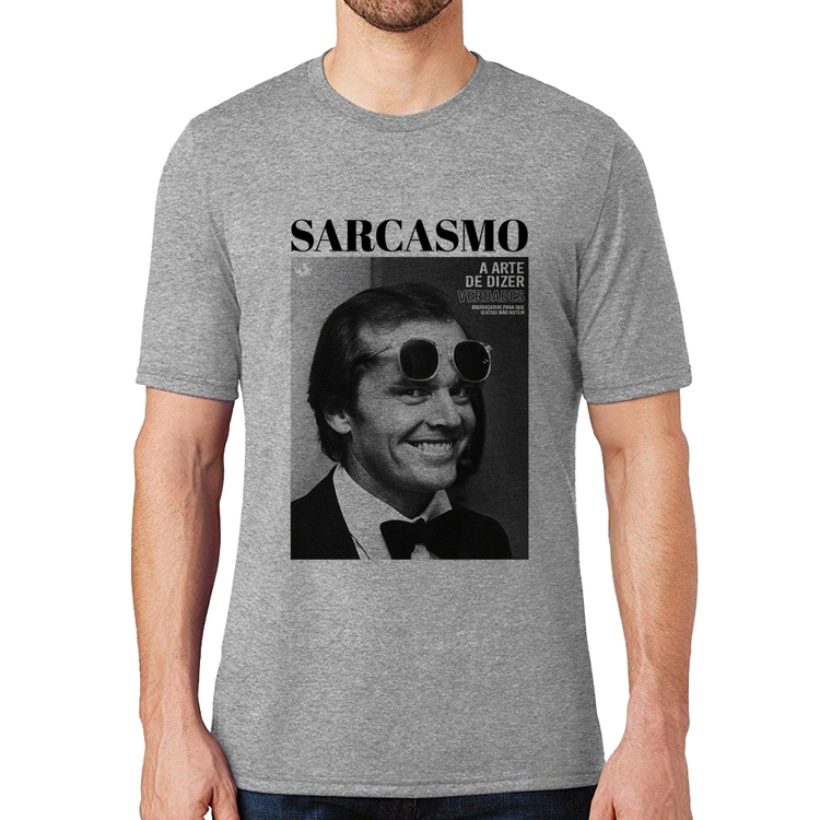 Camiseta A arte do sarcasmo - Cinza
