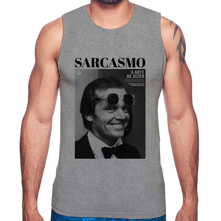 Regata A arte do sarcasmo - Cinza