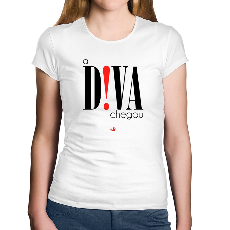 Baby Look Algodão A Diva Chegou - Branca