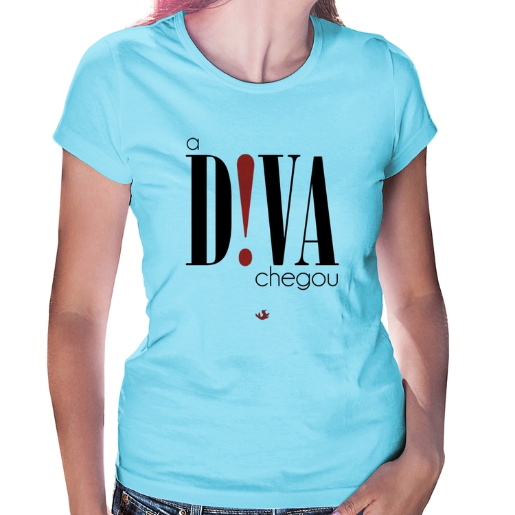 Baby Look A Diva Chegou - Azul Bebê