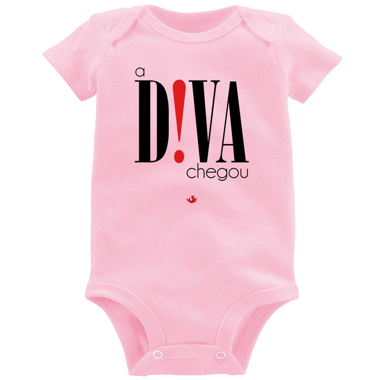 Body Bebê A Diva Chegou - Rosa Bebê