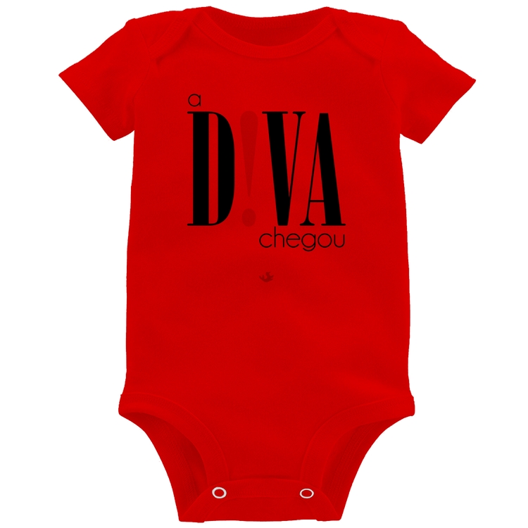 Body Bebê A Diva Chegou - Vermelho