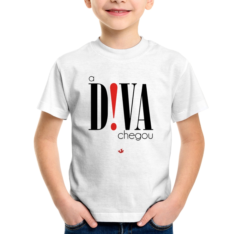 Camiseta Infantil A Diva Chegou