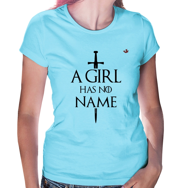 Baby Look A girl has no name - Azul Bebê