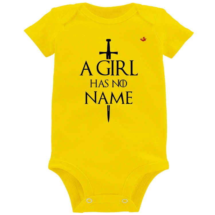 Body Bebê A girl has no name - Amarelo