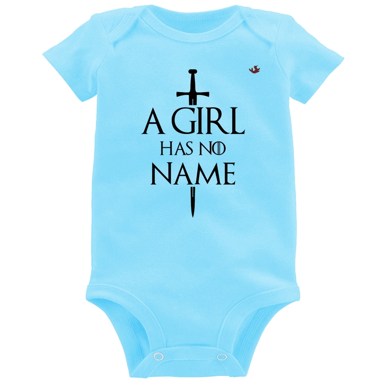 Body Bebê A girl has no name - Azul Bebê