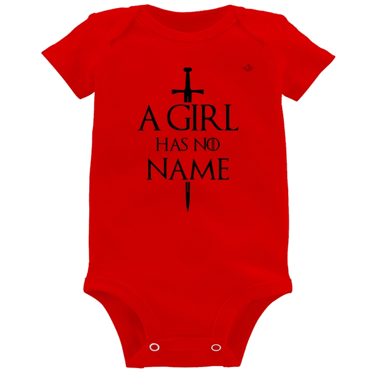 Body Bebê A girl has no name - Vermelho