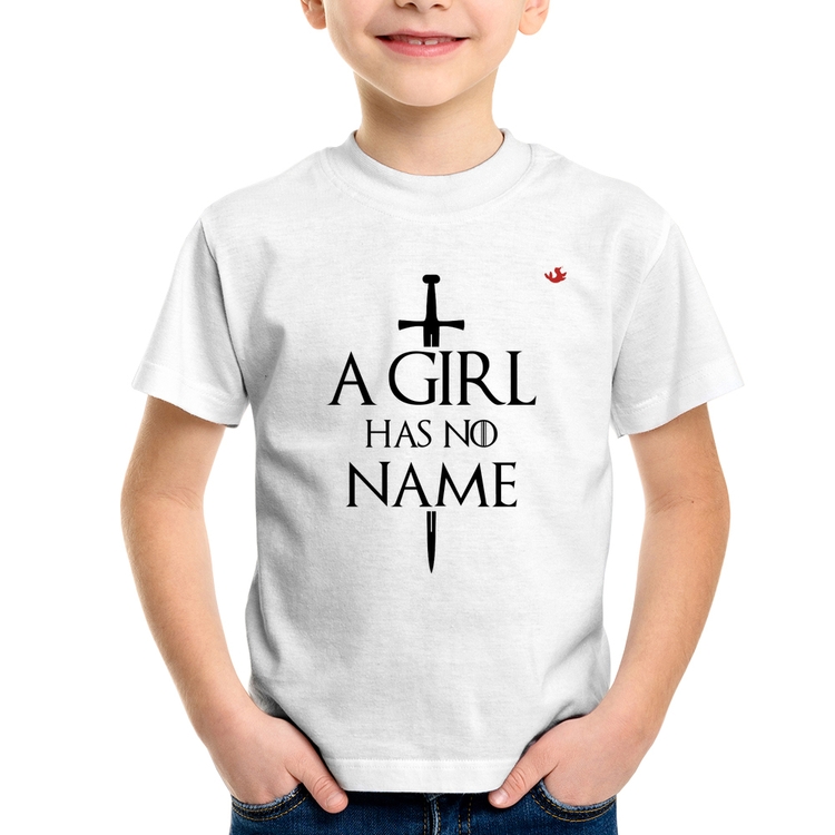 Camiseta Infantil A girl has no name
