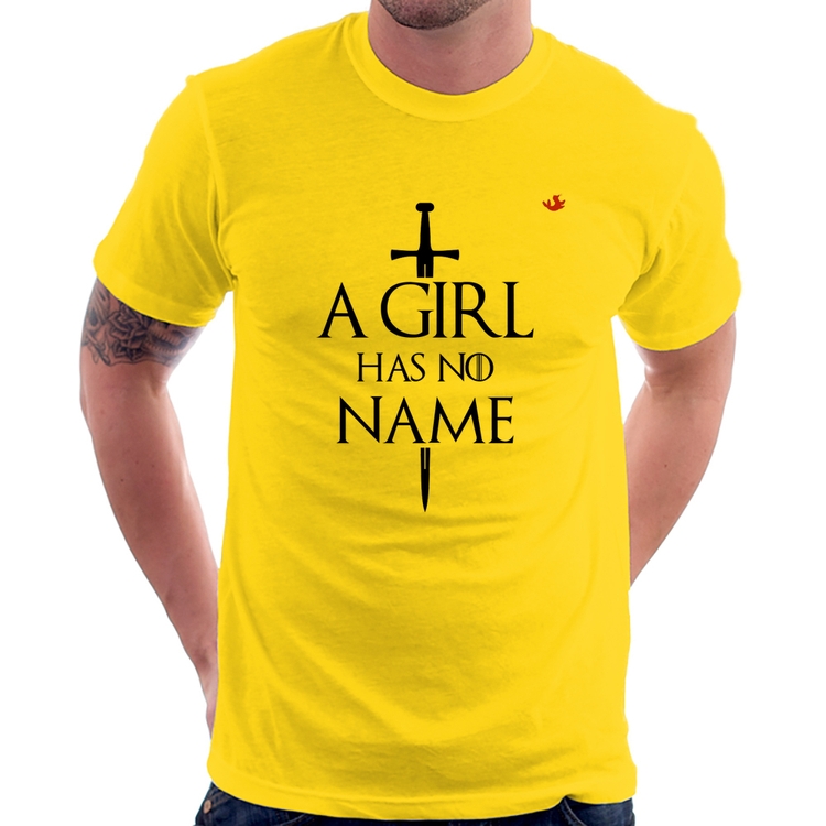 Camiseta A girl has no name - Amarela