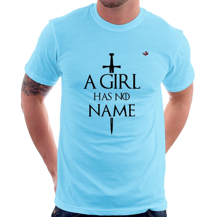 Camiseta A girl has no name - Azul Bebê